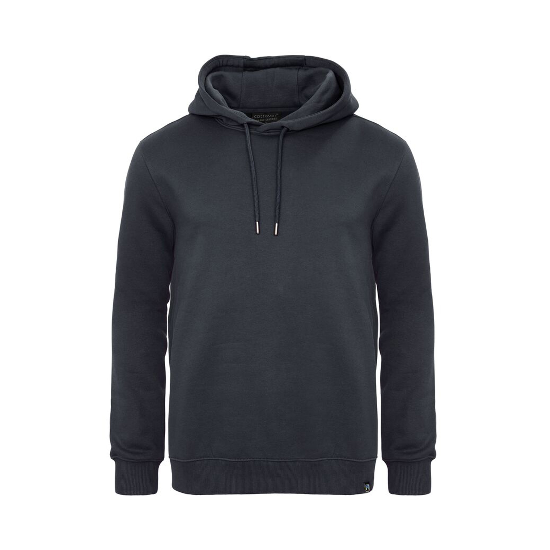 Unisex Hoodie Key Hood in Marine mit doppellagiger Kapuze, Vorderansicht