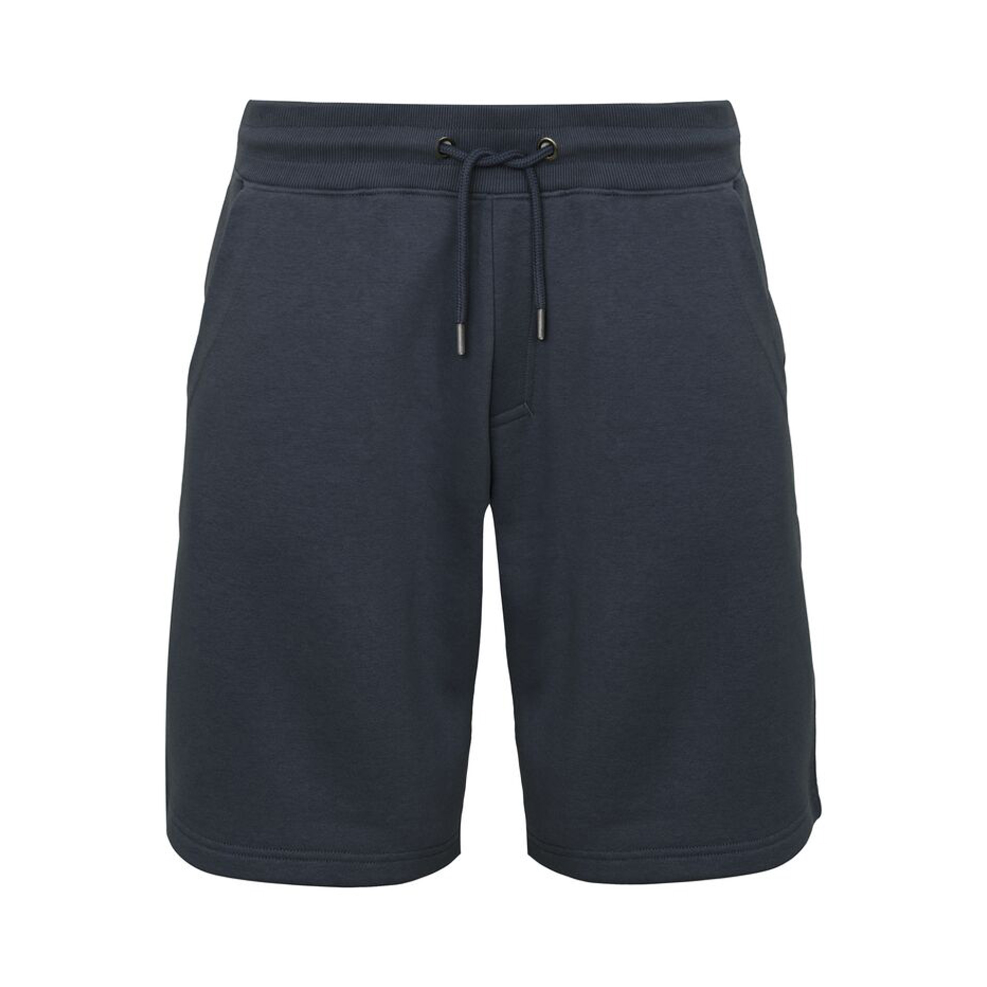 Unisex Sweatshorts Key Shorts in Marine mit Seitentaschen, Vorderansicht