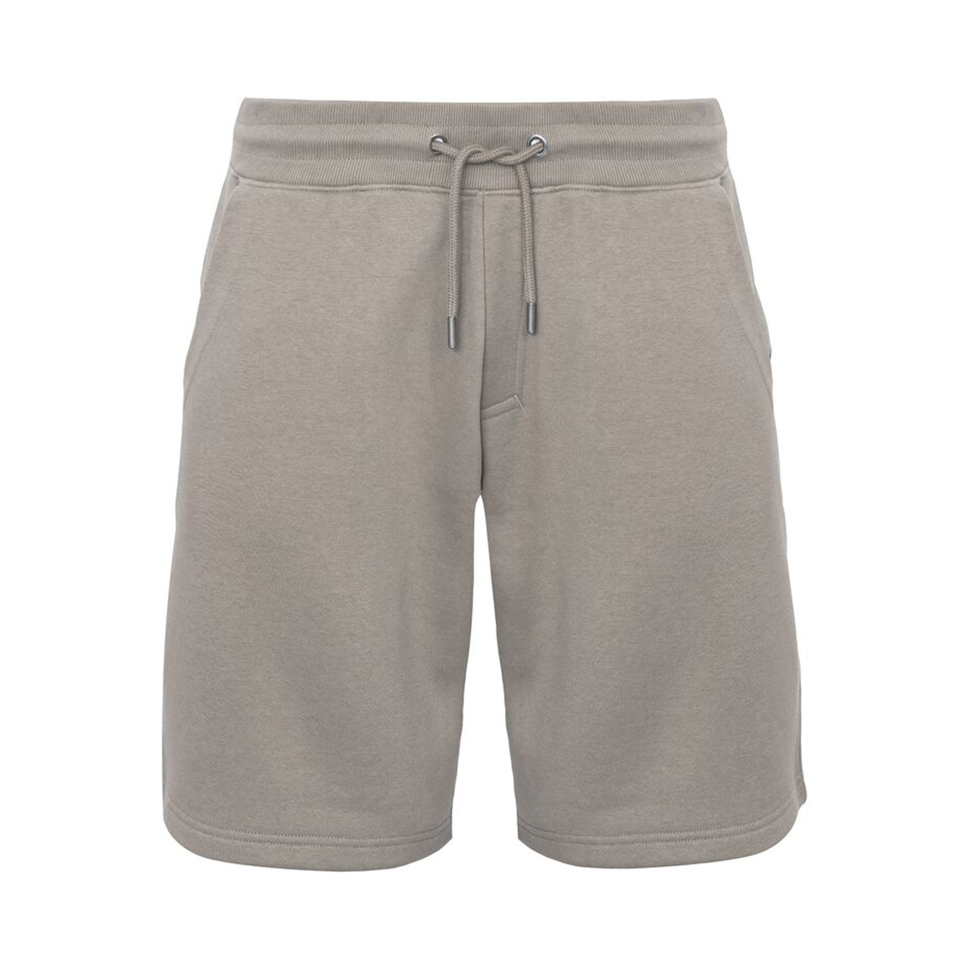 Unisex Sweatshorts Key Shorts in Sand mit Seitentaschen, Vorderansicht