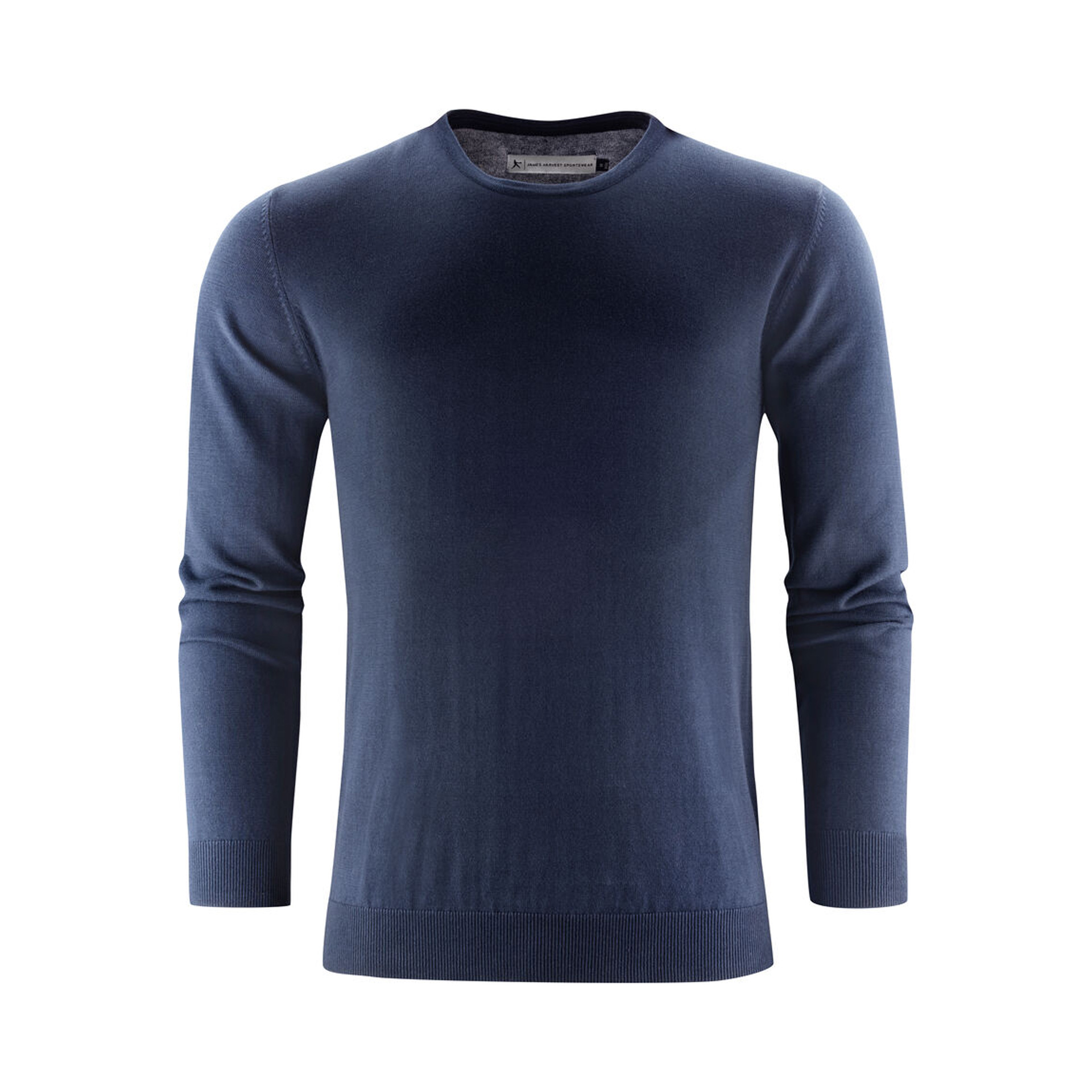 Strickpullover Herren Ashland U in Marine mit U-Ausschnitt, Vorderansicht