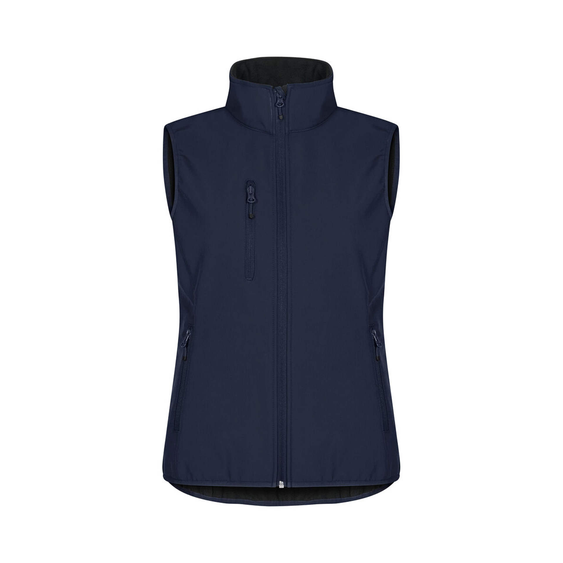 Gilet Damen Classic Softshell Vest in Dunkelmarine aus Softshell, Vorderansicht