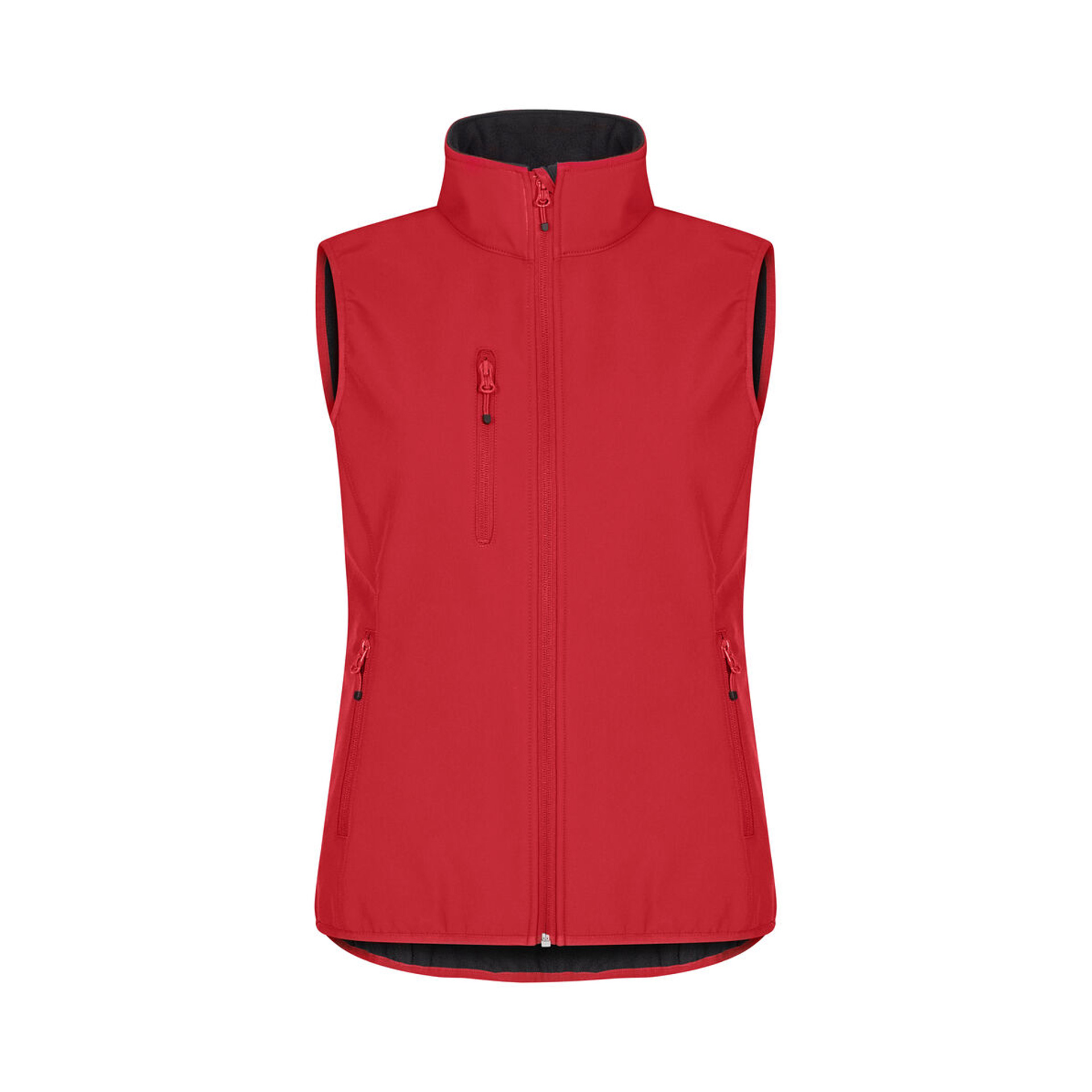 Gilet Damen Classic Softshell Vest in Rot aus Softshell, Vorderansicht