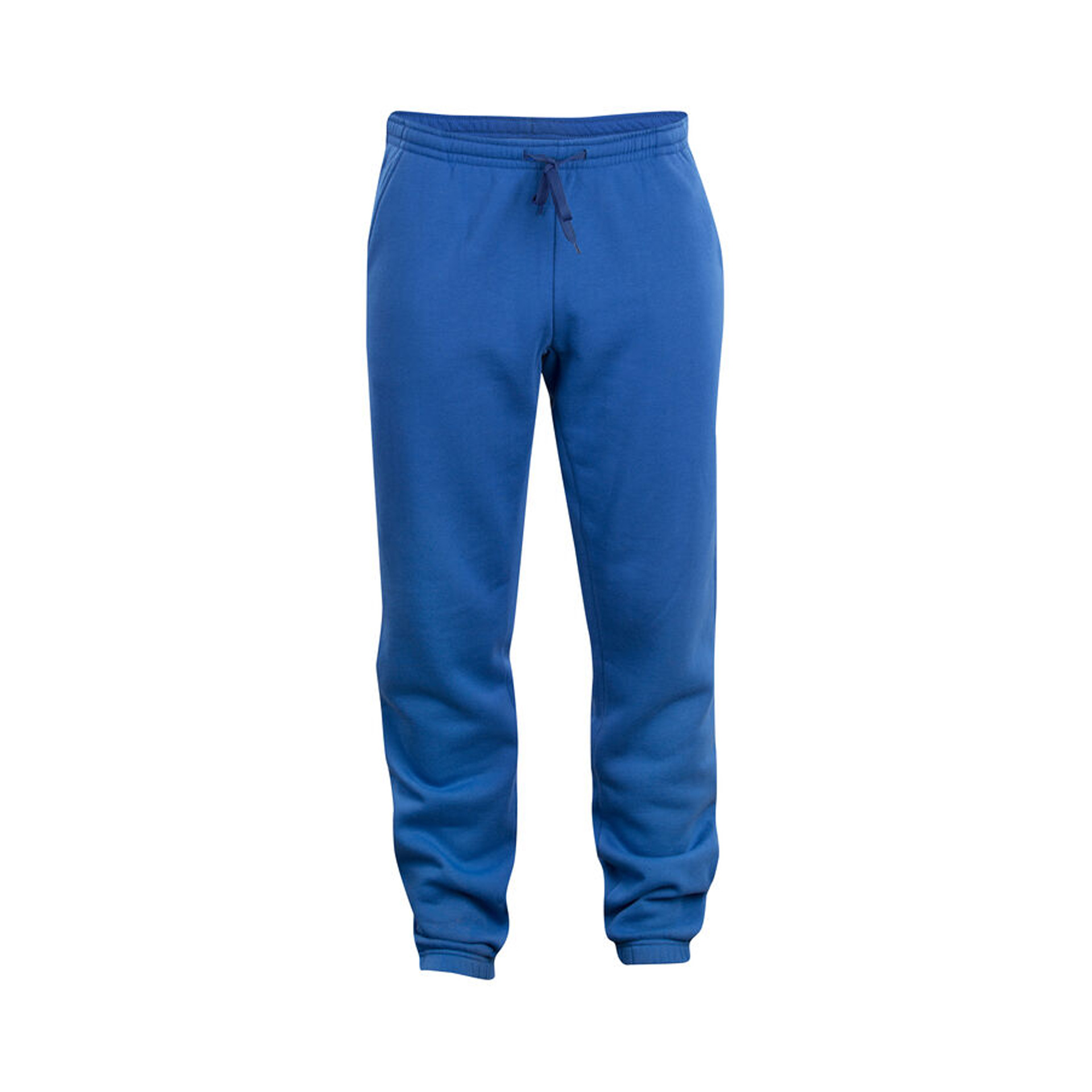 Jogginghose Unisex Basic Pants in Royal Blau mit Seitentaschen, Vorderansicht