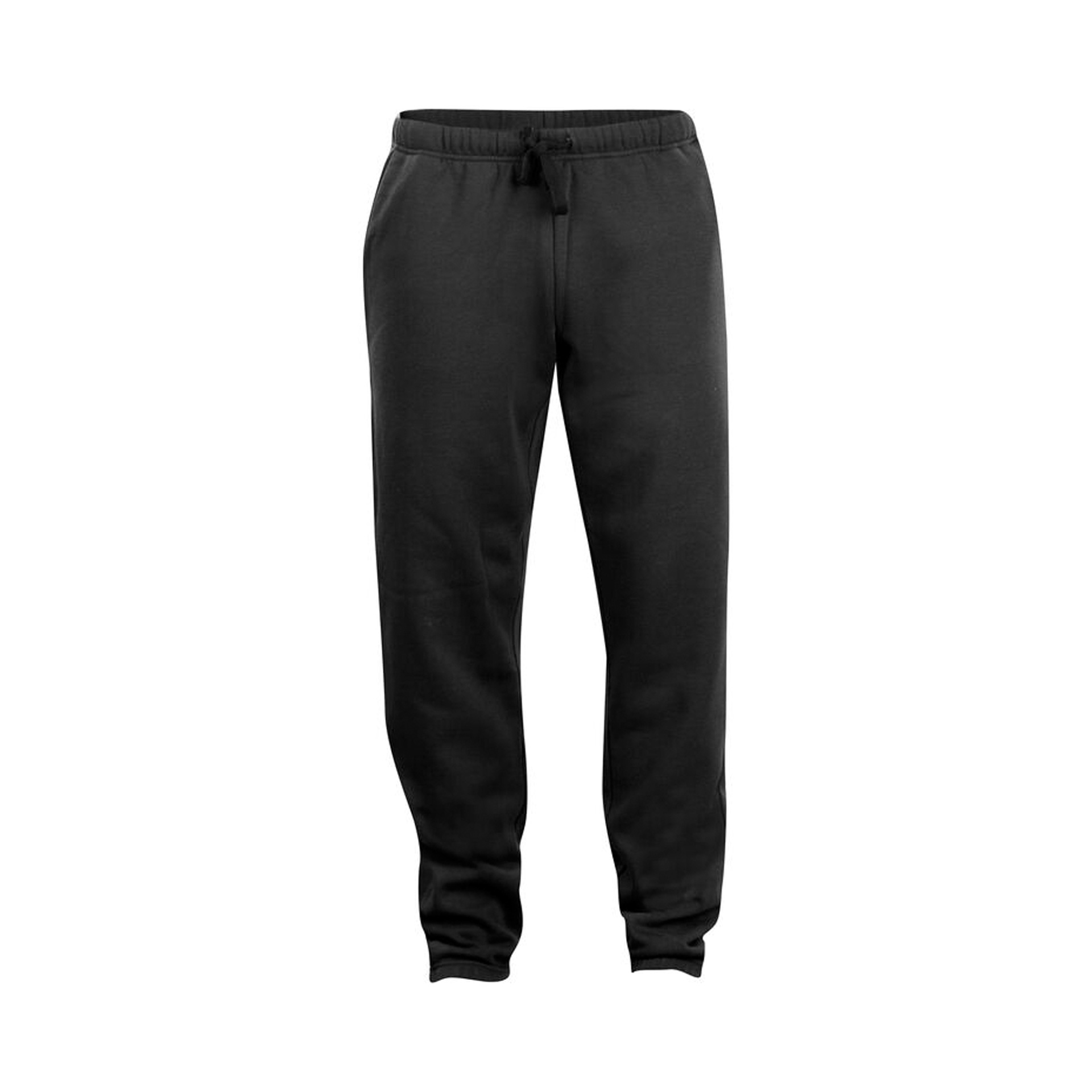 Jogginghose Unisex Basic Pants in Schwarz mit Seitentaschen, Vorderansicht