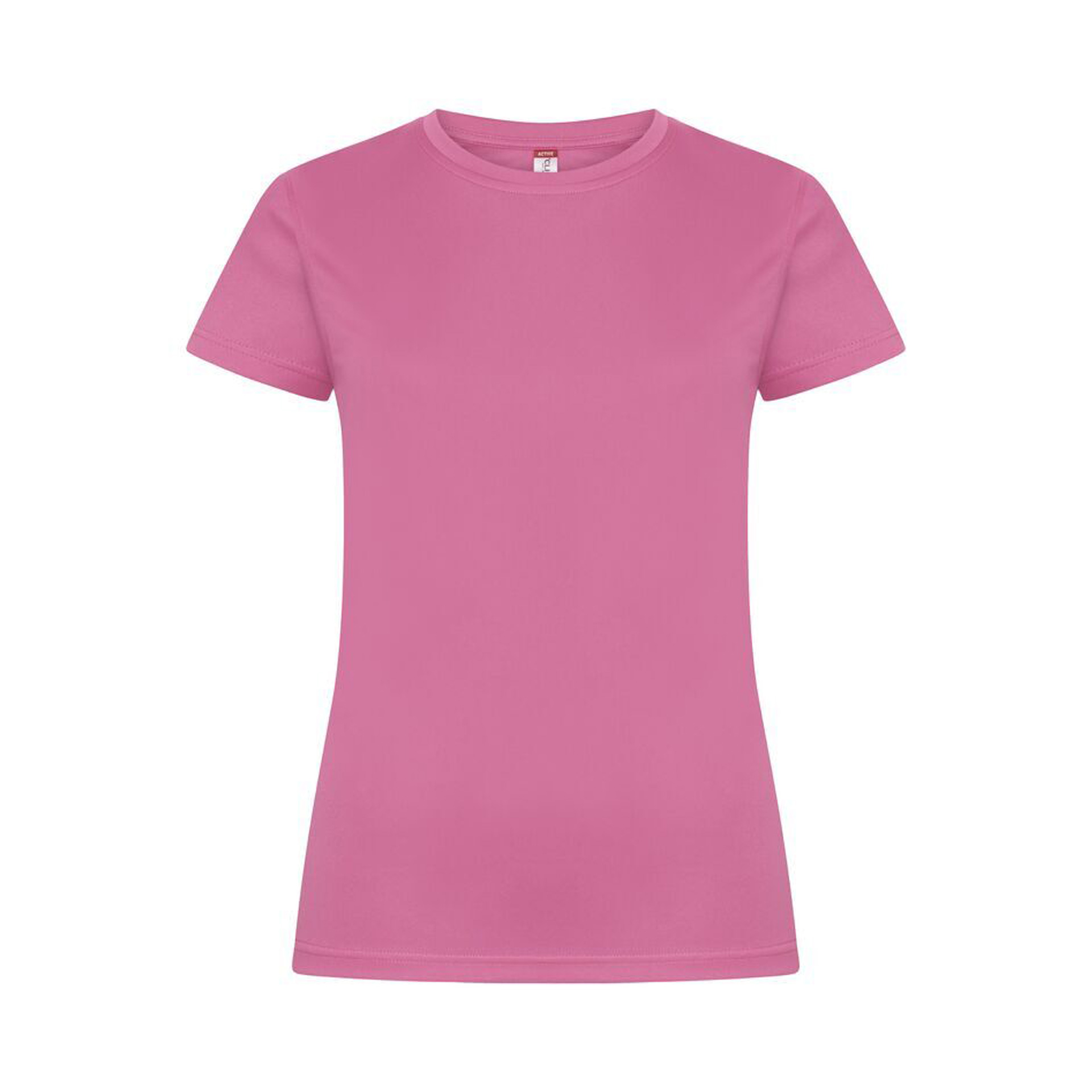 T-Shirt Damen Basic Active-T in Rosenrosa mit UV-Schutz 50, Vorderansicht
