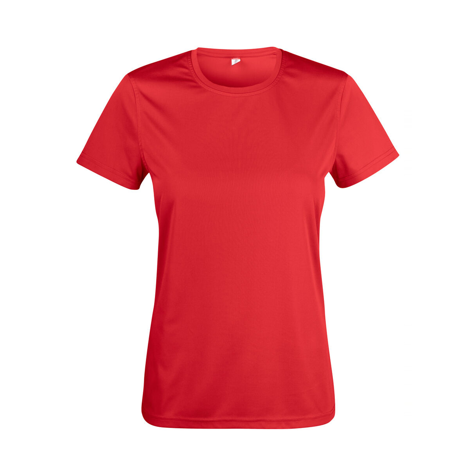 T-Shirt Damen Basic Active-T in Rot mit UV-Schutz 50, Vorderansicht
