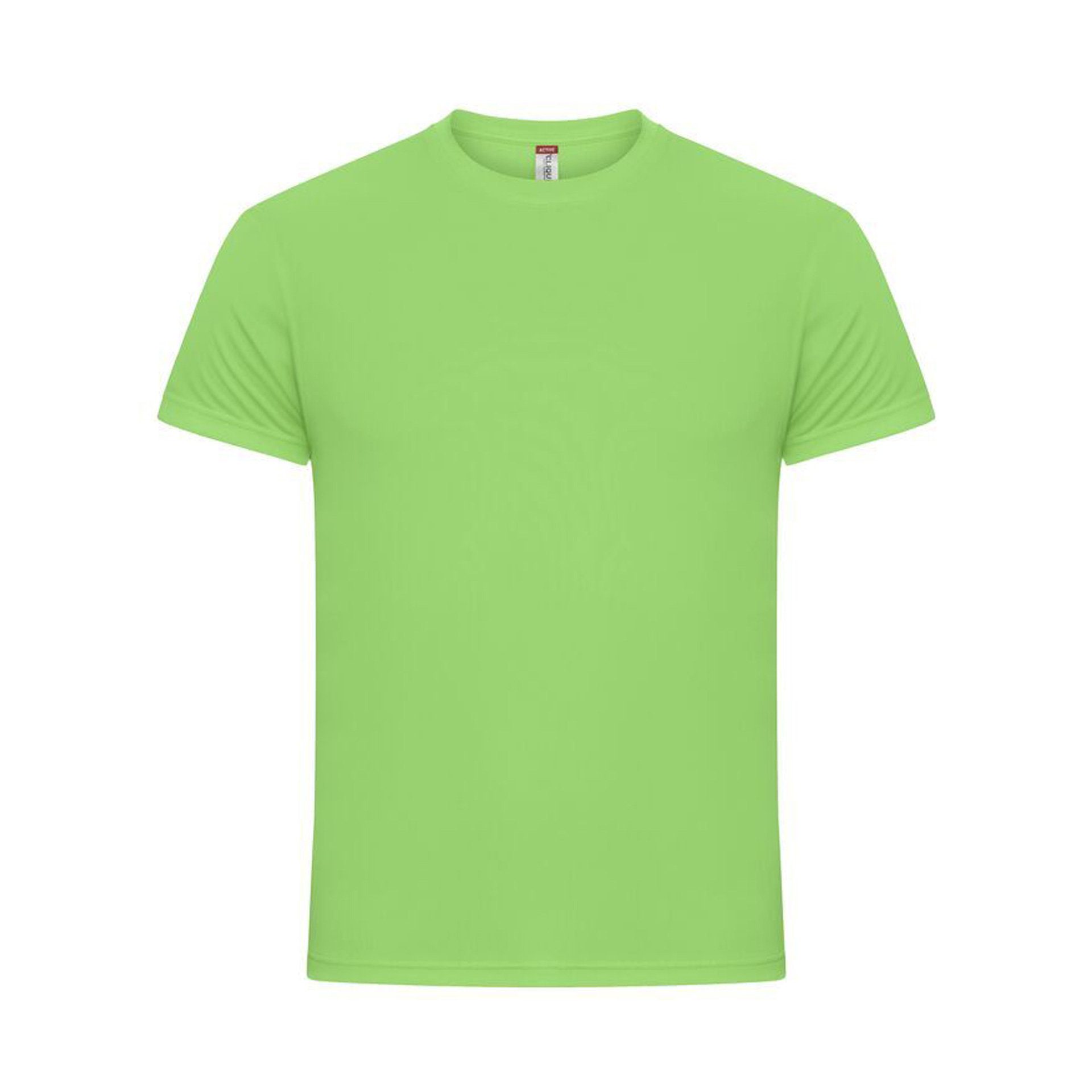 T-Shirt Herren Basic Active-T in Apfelgrün aus Interlock, Vorderansicht