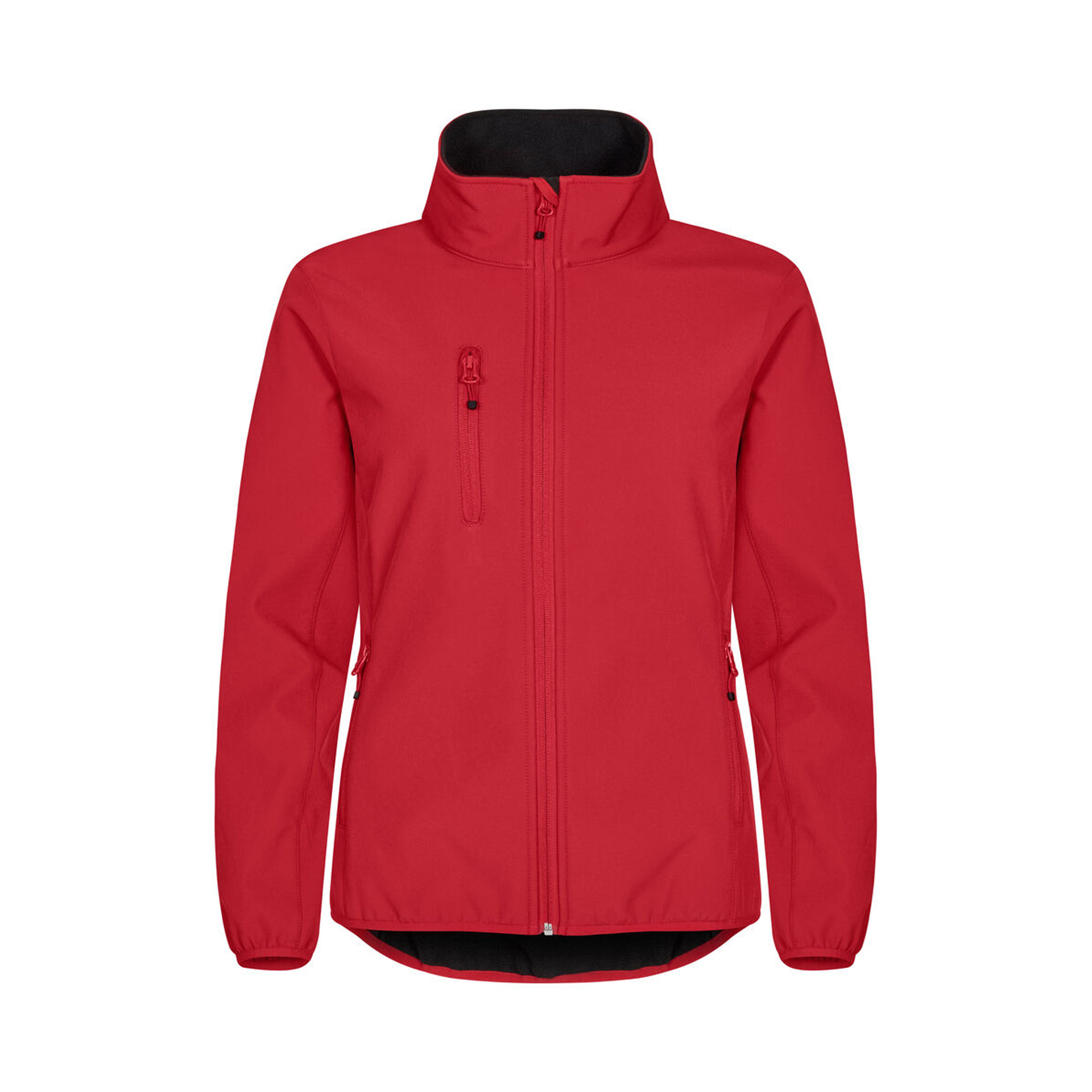 Übergangsjacke Damen Classic Softshell Jacket in Rot aus recyceltem Polyester, Vorderansicht