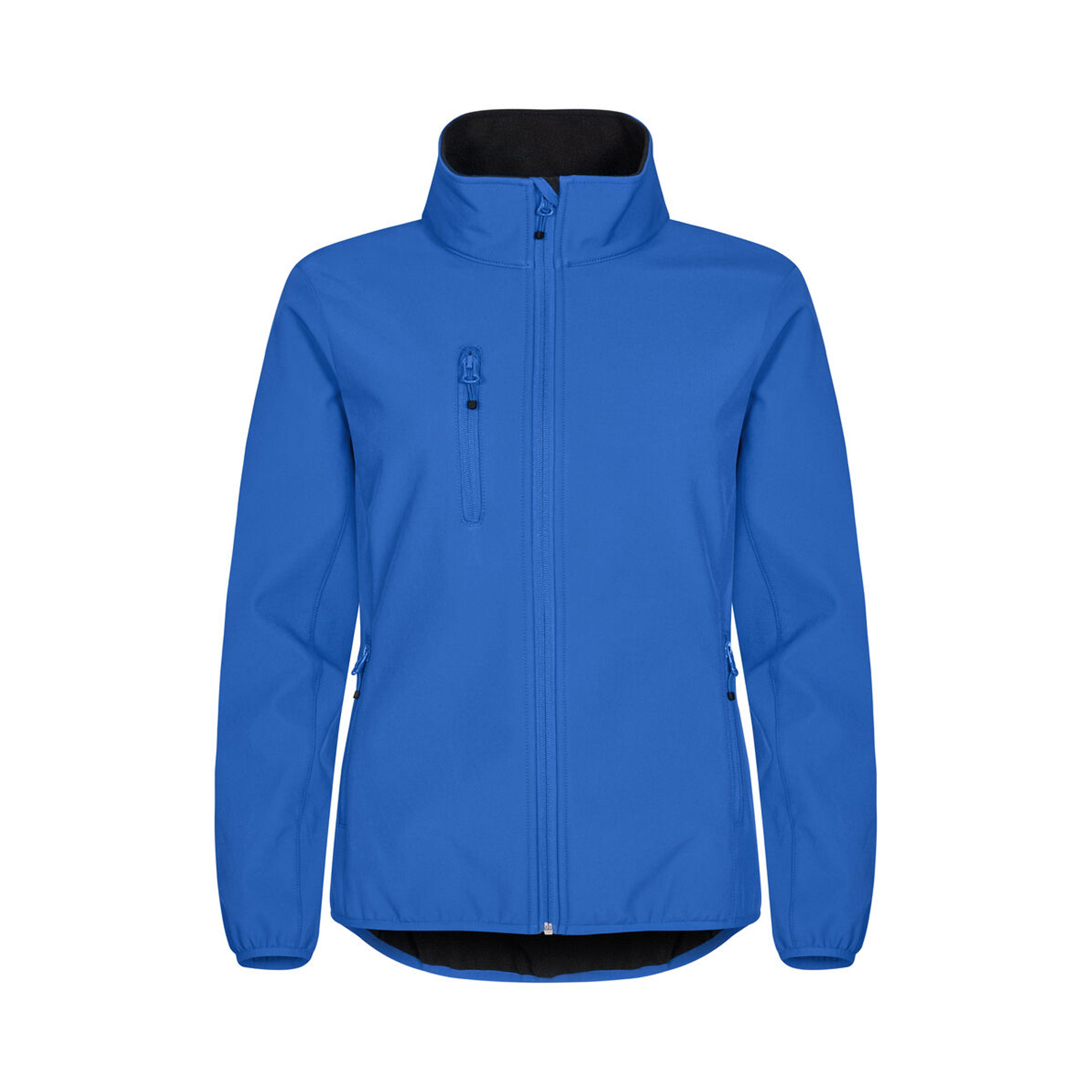 Übergangsjacke Damen Classic Softshell Jacket in Royal Blau aus recyceltem Polyester, Vorderansicht