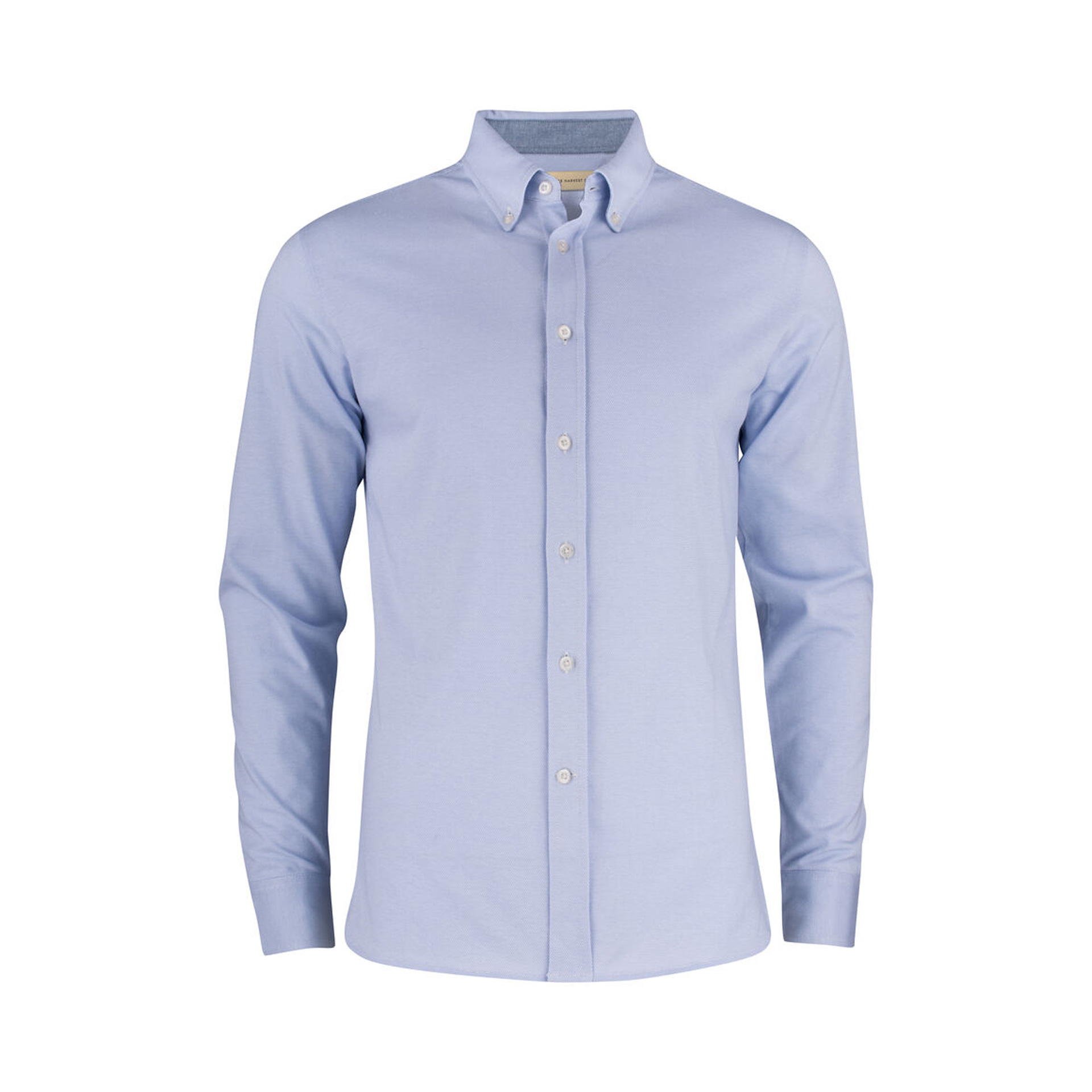 Hemd Herren Burlingham in Hellblau im Oxford-Look, Vorderansicht