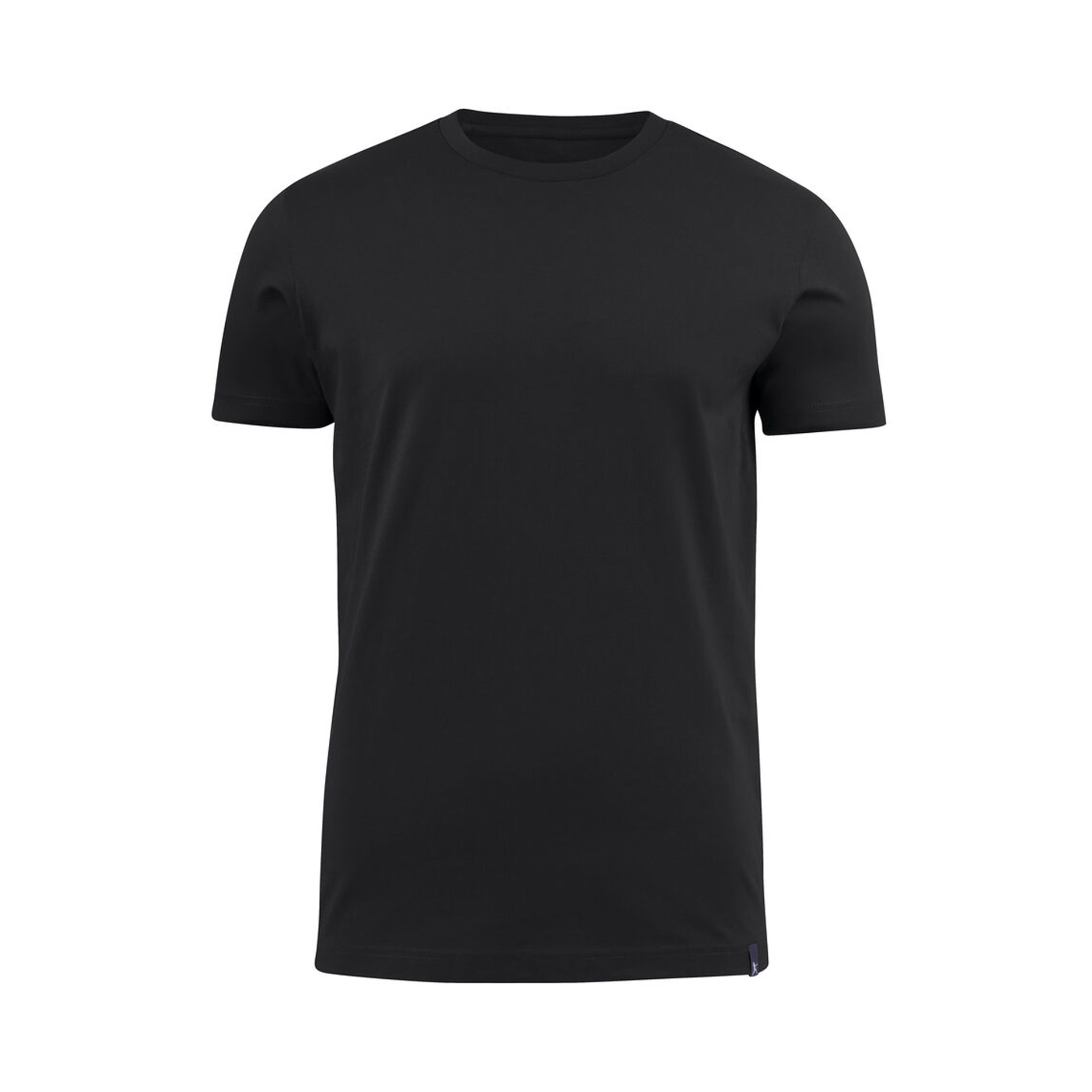 T-Shirt Unisex American U in Schwarz mit Rundhals, Vorderansicht