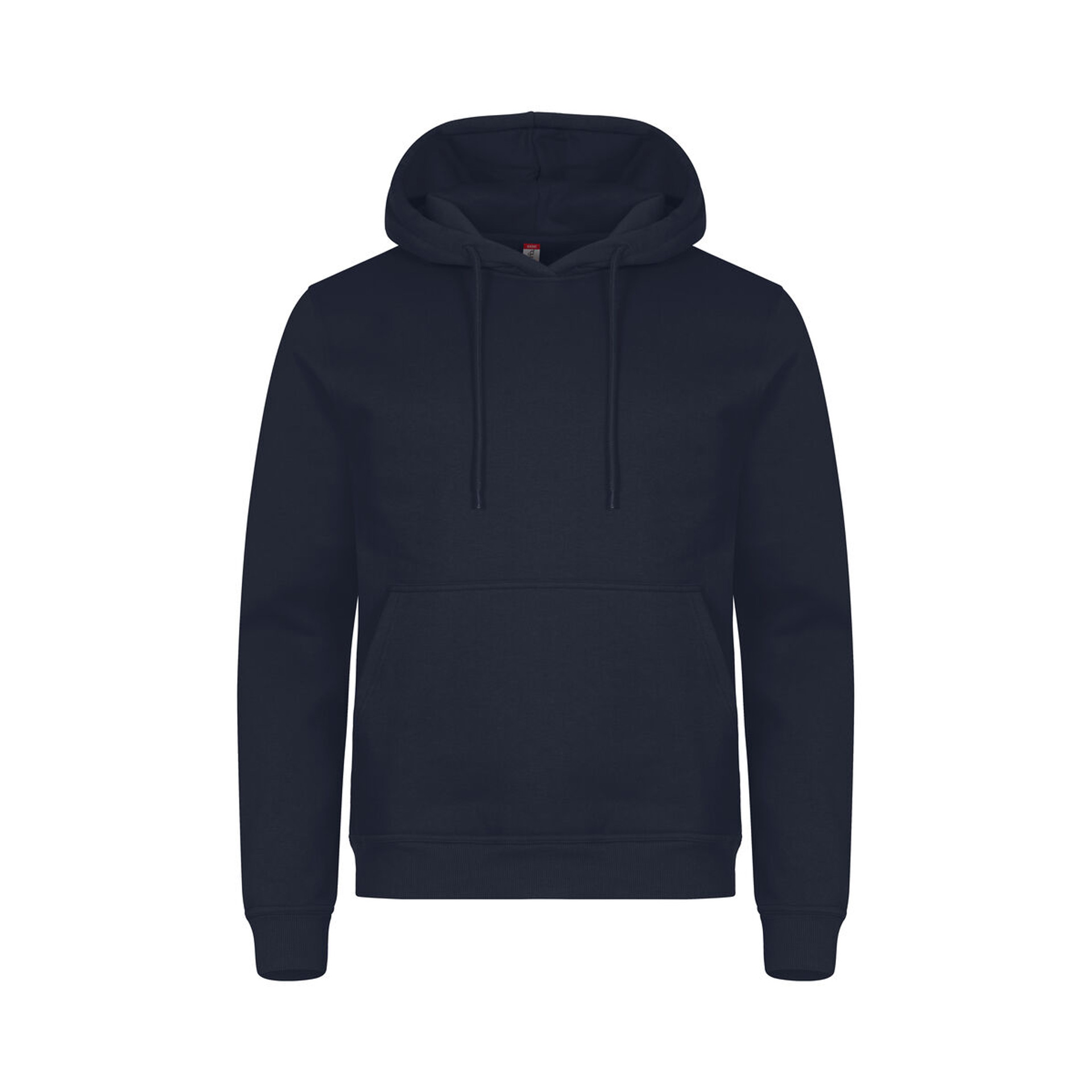 Unisex Hoodie Miami Hoody in Dunkelmarine mit Kängurutasche, Vorderansicht