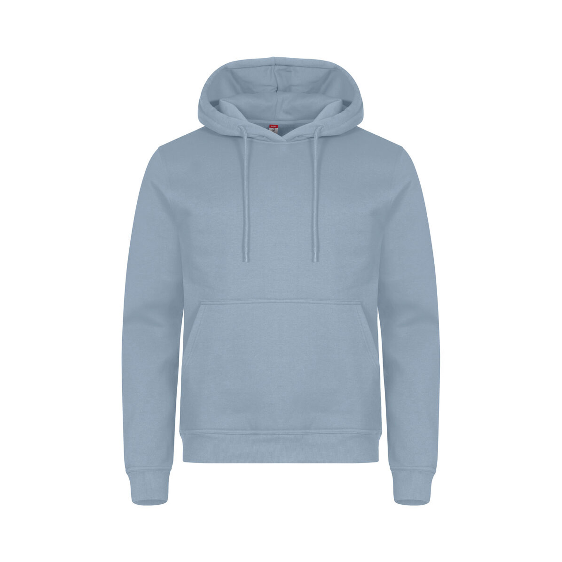 Unisex Hoodie Miami Hoody in Graublau mit Kängurutasche, Vorderansicht