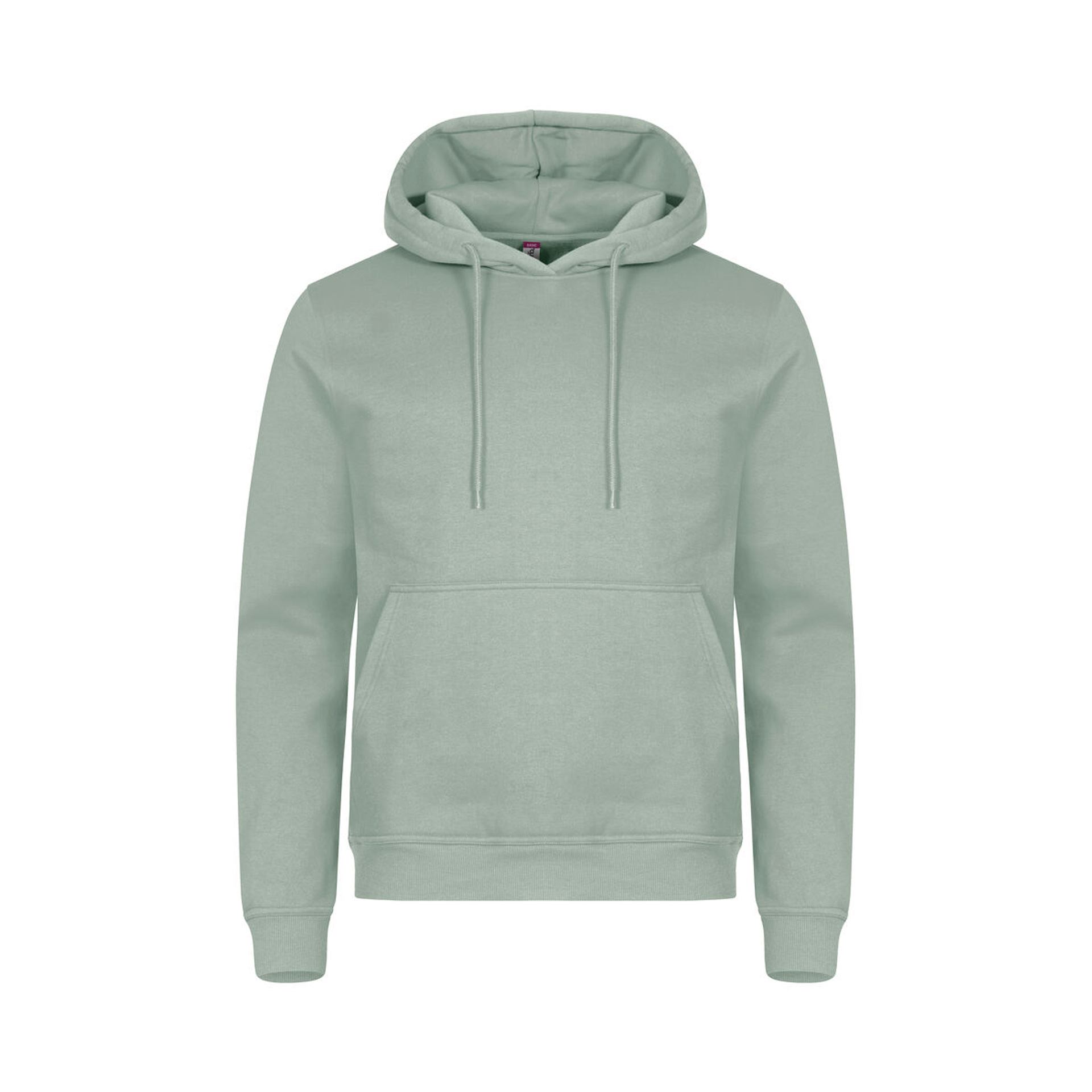 Unisex Hoodie Miami Hoody in Salbeigrün mit Kängurutasche, Vorderansicht